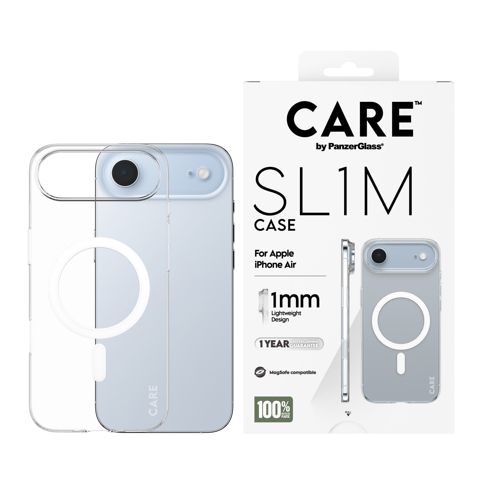 CARE™ by PanzerGlass® SL1M Case Transparent w. MagSafe iPhone Air